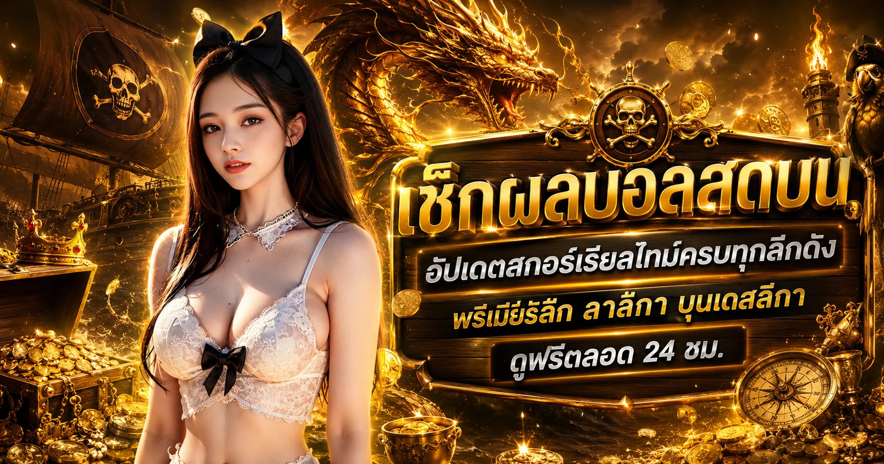 แบนเนอร์ผลบอลสด RIKU68 เช็กสกอร์เรียลไทม์ทุกลีก